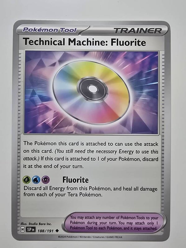 TECHNICAL MACHINE: FLUORITE (SURGING SPARKS 188/191) (TRADING CARD)