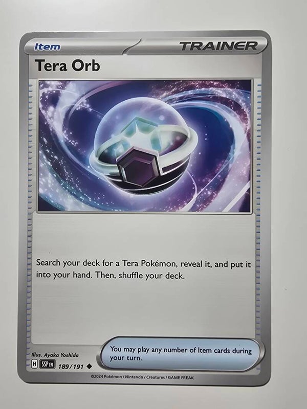 TERA ORB (SURGING SPARKS 189/191) (TRADING CARD)