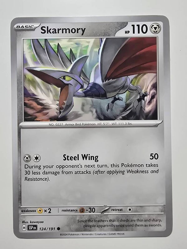 SKARMORY (SURGING SPARKS 124/191) (TRADING CARD)