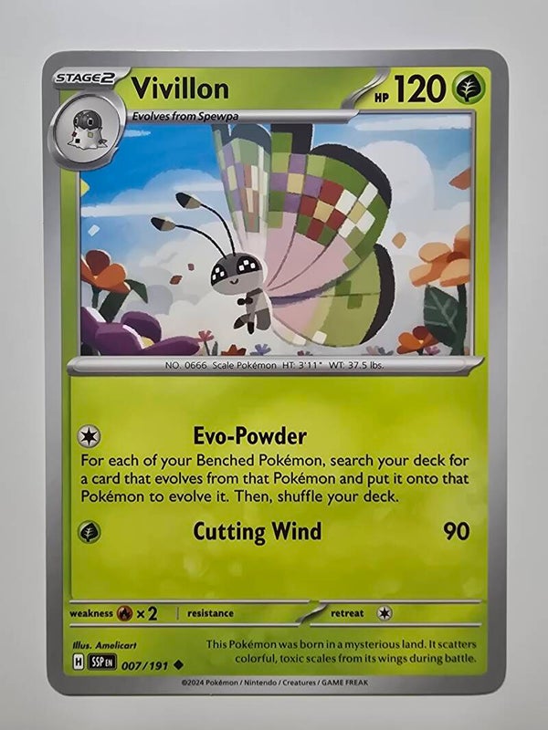 VIVILLON (SURGING SPARKS 007/191) (TRADING CARD)