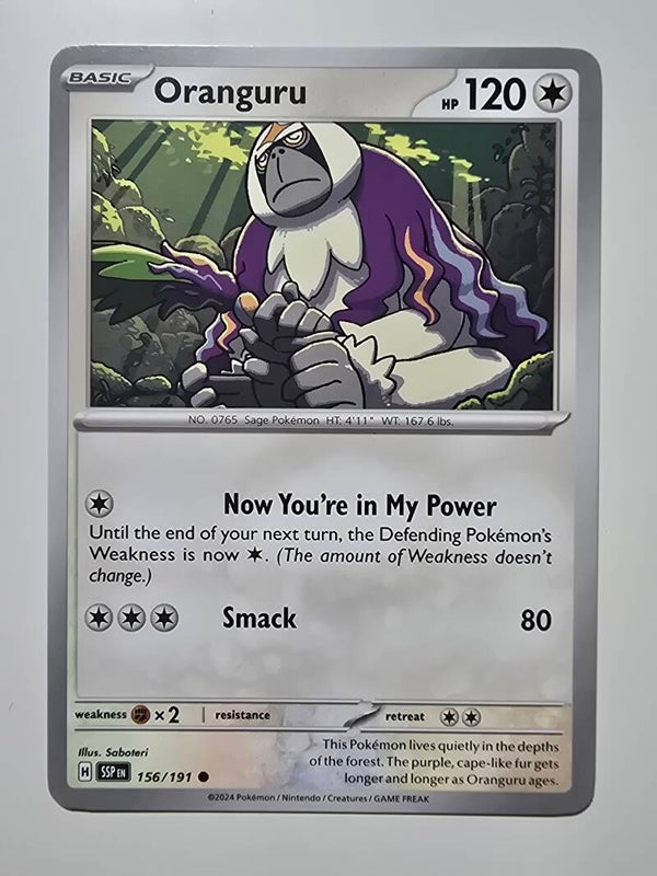 ORANGURU (SURGING SPARKS 156/191) (TRADING CARD)