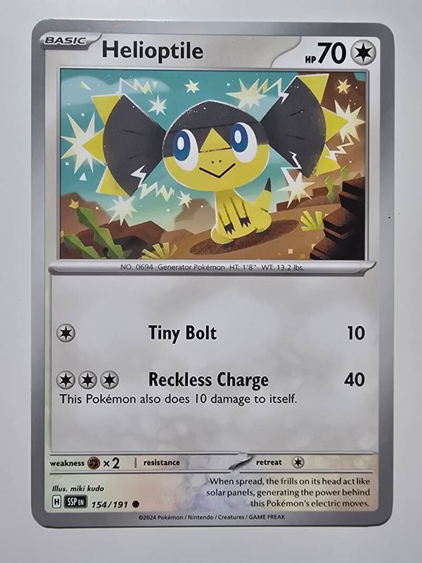 HELIOPTILE (SURGING SPARKS 154/191) (TRADING CARD)