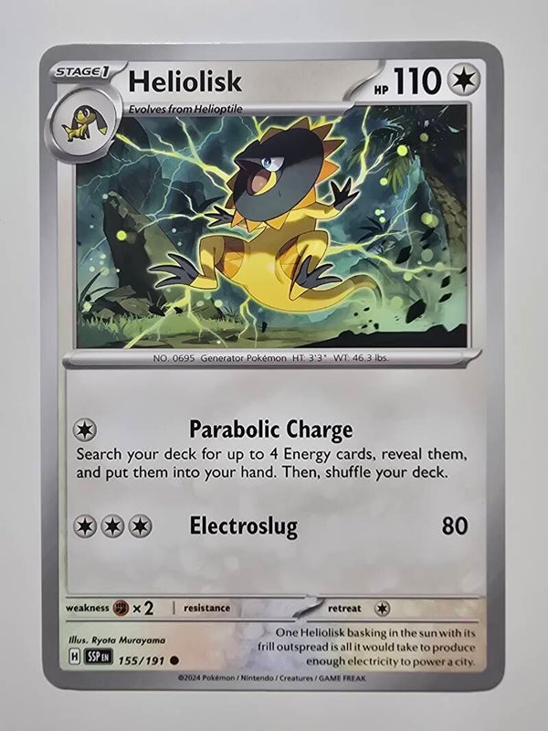HELIOLISK (SURGING SPARKS 155/191) (TRADING CARD)