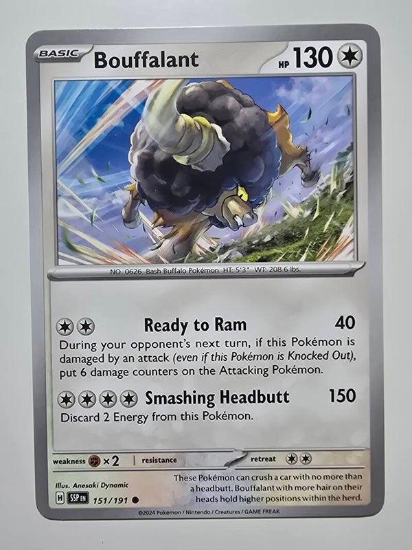 BOUFFALANT (SURGING SPARKS 151/191) (TRADING CARD)