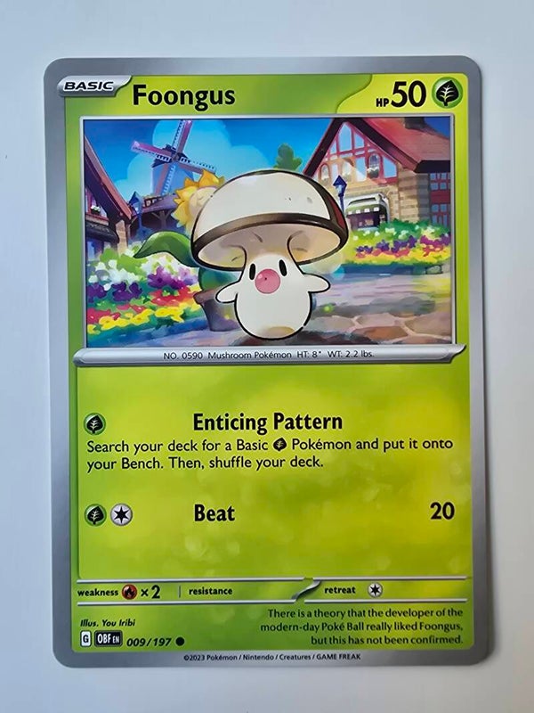 FOONGUS (OBSIDIAN FLAMES 009/197) (POKÉMON) (TRADING CARD)