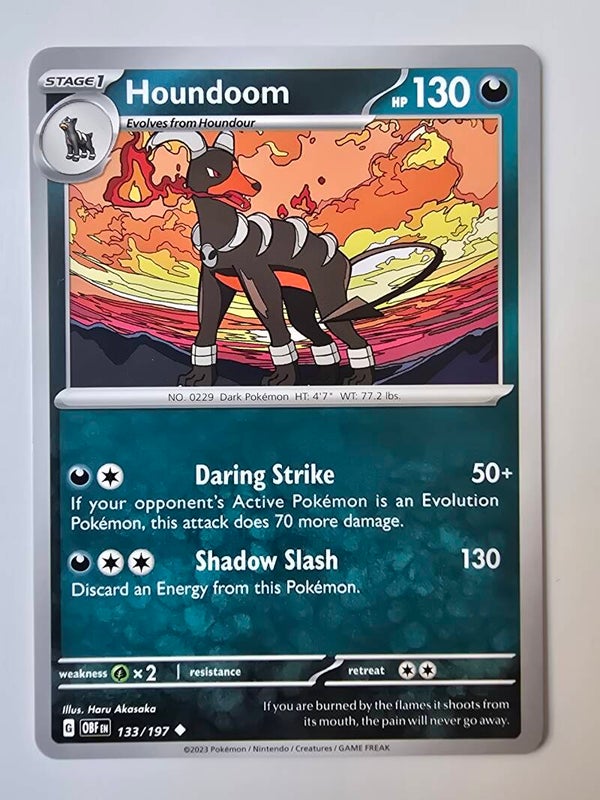 HOUNDOOM (OBSIDIAN FLAMES 133/197) (POKÉMON) (TRADING CARD)