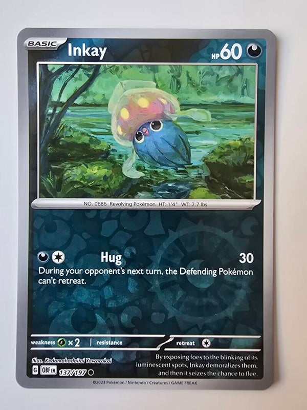 INKAY (OBSIDIAN FLAMES 137/197) (REVERSE HOLO) (POKÉMON) (TRADING CARD)