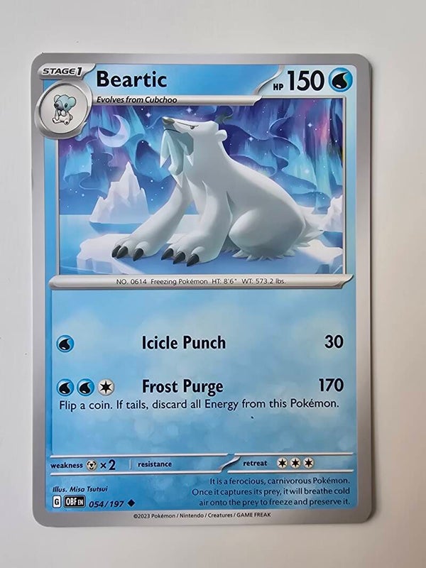 BEARTIC (OBSIDIAN FLAMES 054/197) (POKÉMON) (TRADING CARD)