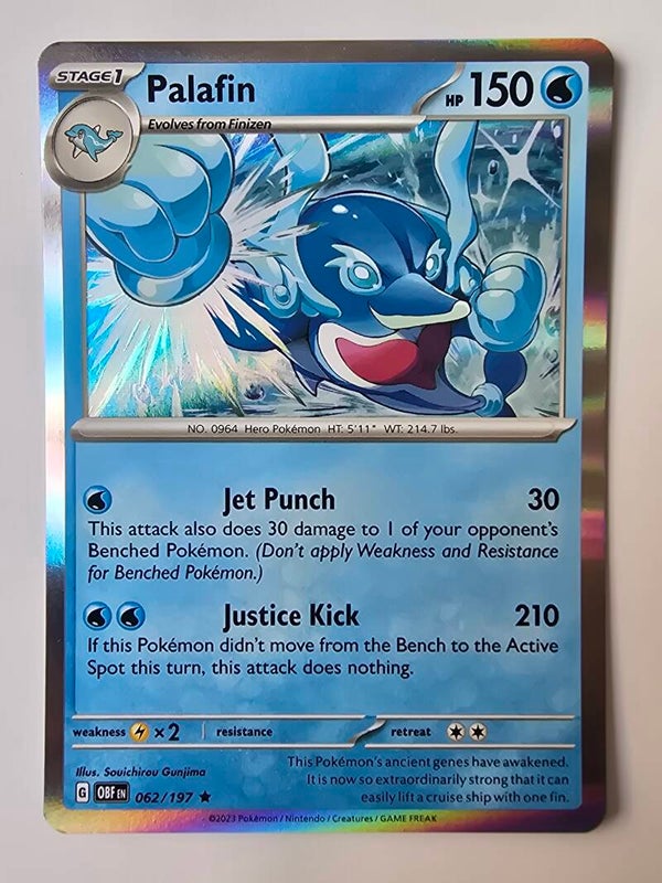 PALAFIN (OBSIDIAN FLAMES 062/197) (HOLO) (POKÉMON) (TRADING CARD)