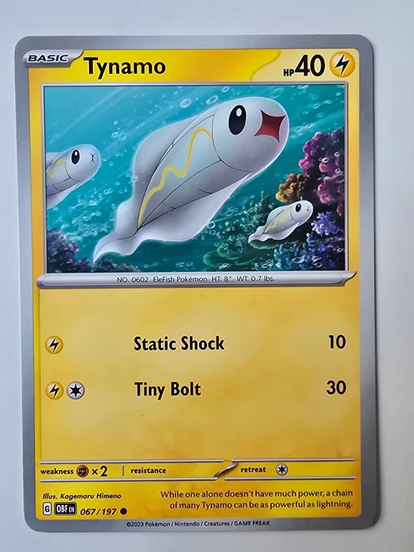 TYNAMO (OBSIDIAN FLAMES 067/197) (POKÉMON) (TRADING CARD)