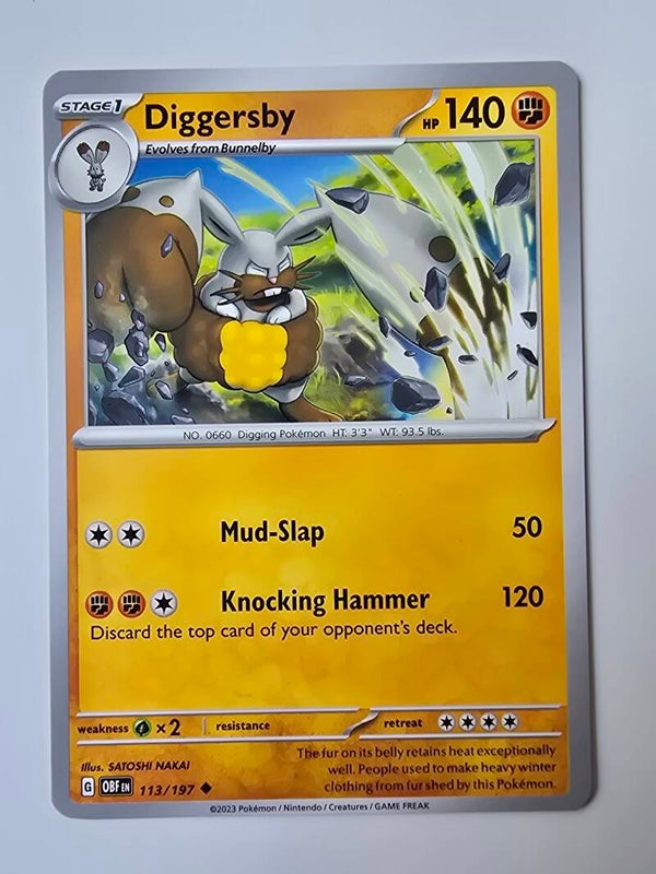 DIGGERSBY (OBSIDIAN FLAMES 113/197) (POKÉMON) (TRADING CARD)