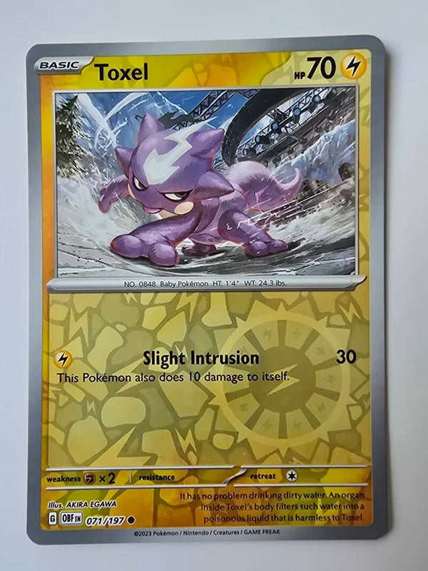 TOXEL (OBSIDIAN FLAMES 071/197) (REVERSE HOLO) (POKÉMON) (TRADING CARD)