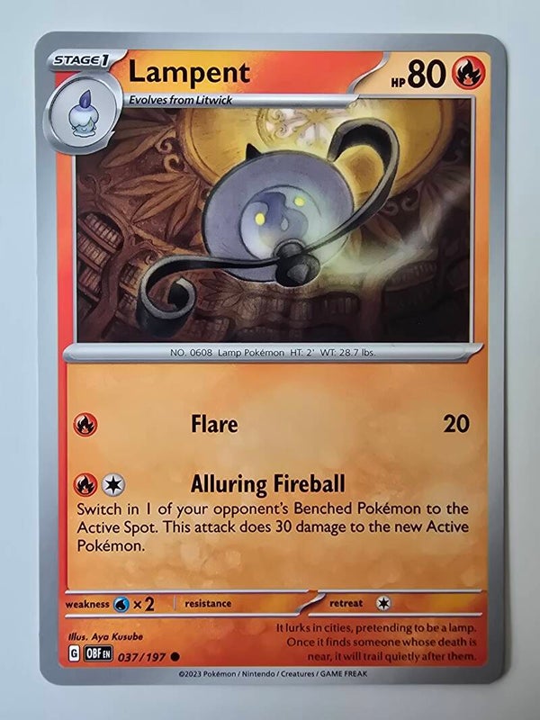 LAMPENT (OBSIDIAN FLAMES 037/197) (POKÉMON) (TRADING CARD)