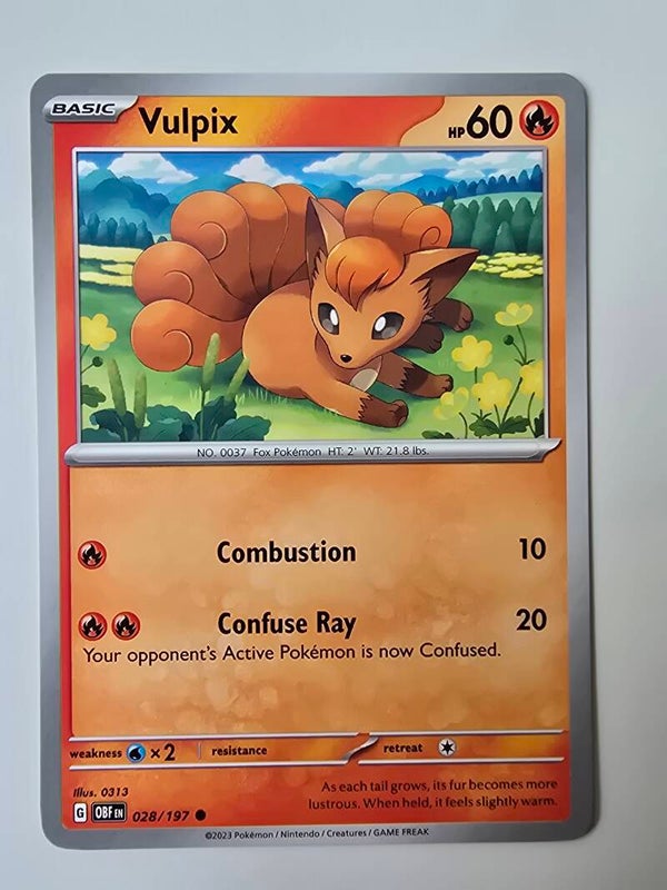 VULPIX (OBSIDIAN FLAMES 028/197) (POKÉMON) (TRADING CARD)