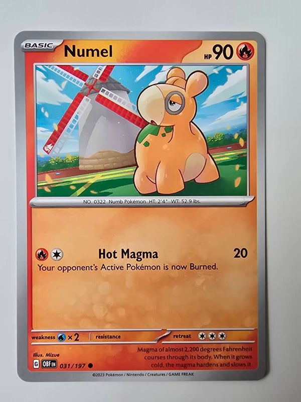 NUMEL (OBSIDIAN FLAMES 031/197) (POKÉMON) (TRADING CARD)