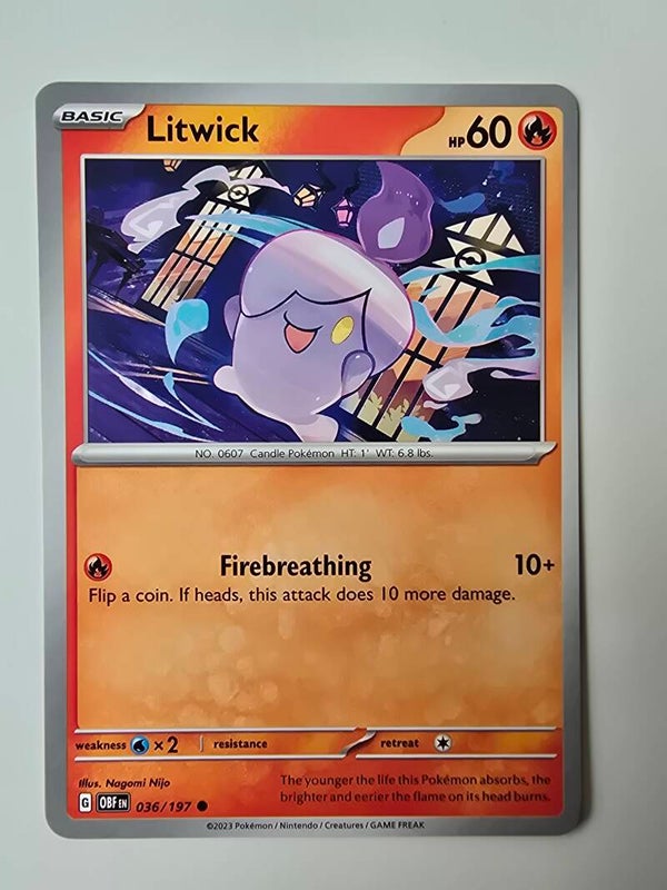 LITWICK (OBSIDIAN FLAMES 036/197) (POKÉMON) (TRADING CARD)