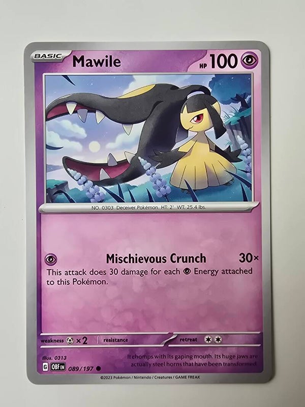 MAWILE (OBSIDIAN FLAMES 089/197) (POKÉMON) (TRADING CARD)