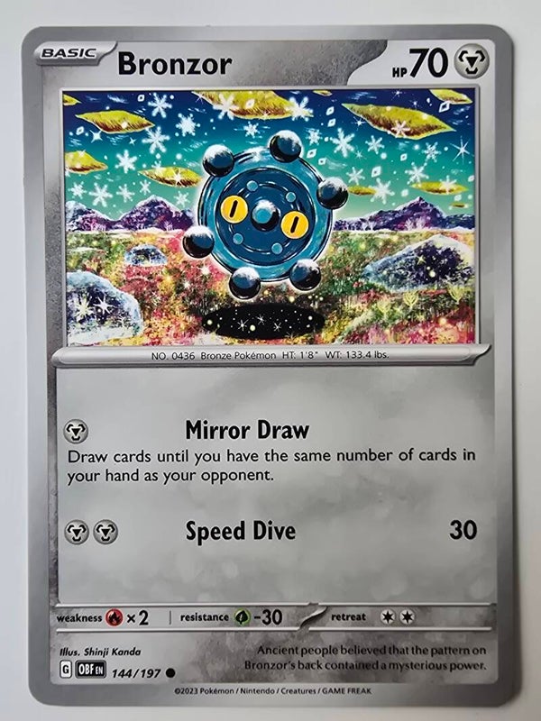 BRONZOR (OBSIDIAN FLAMES 144/197) (POKÉMON) (TRADING CARD)