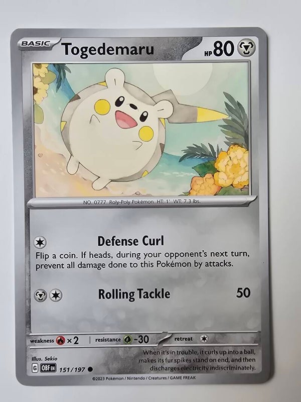 TOGEDEMARU (OBSIDIAN FLAMES 151/197) (POKÉMON) (TRADING CARD)