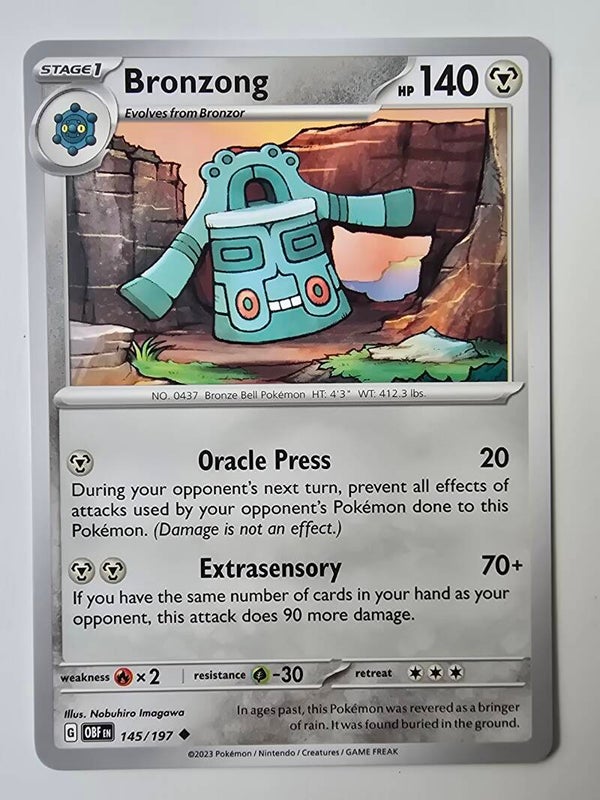 BRONZONG (OBSIDIAN FLAMES 145/197) (POKÉMON) (TRADING CARD)