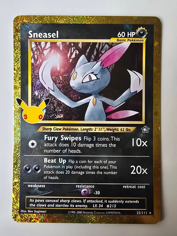 SNEASEL (30TH CELEBRATION 25/111) (POKÉMON) (TRADING CARD)