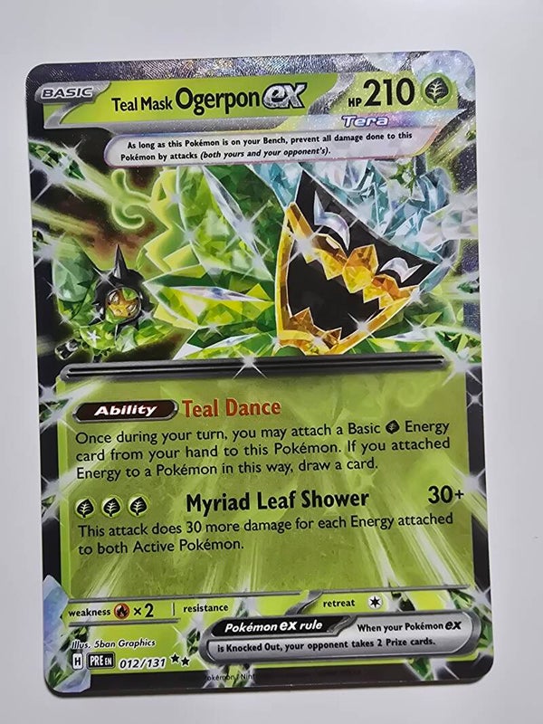 TEAL MASK OGERPON EX (PRISMATIC EVOLUTIONS 012/131) (POKÉMON) (TRADING CARD)