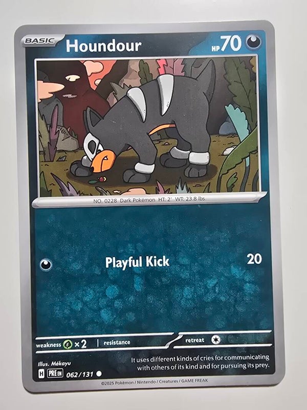 HOUNDOUR (PRISMATIC EVOLUTIONS 062/131) (POKÉMON) (TRADING CARD)