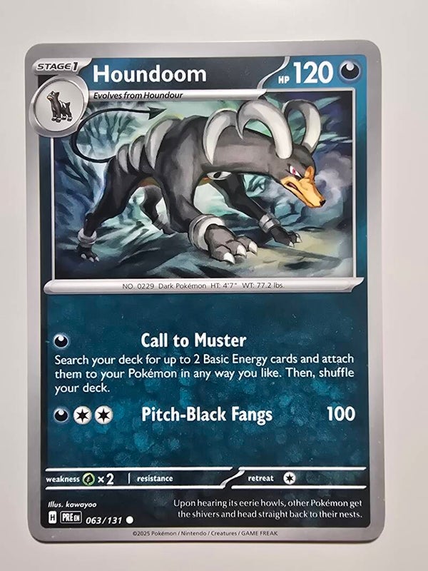HOUNDOOM (PRISMATIC EVOLUTIONS 063/131) (POKÉMON) (TRADING CARD)