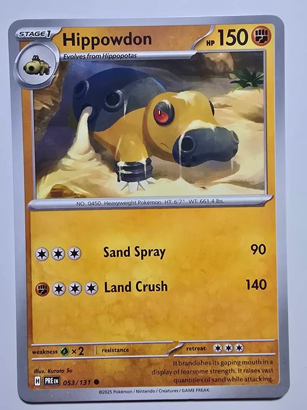HIPPOWDON (PRISMATIC EVOLUTIONS 053/131) (POKÉMON) (TRADING CARD)