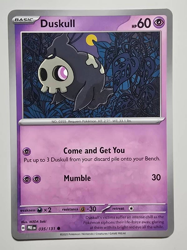 DUSKULL (PRISMATIC EVOLUTIONS 035/131) (POKÉMON) (TRADING CARD)