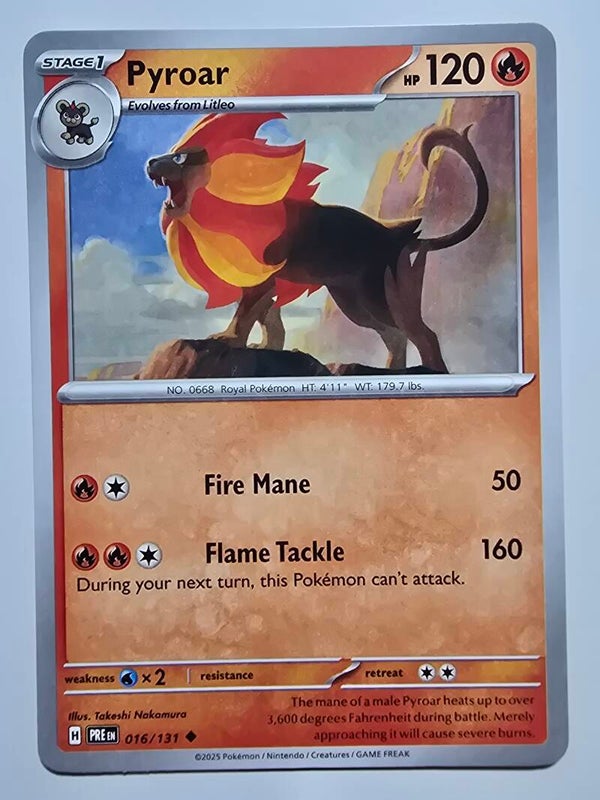 PYROAR (PRISMATIC EVOLUTIONS 016/131) (POKÉMON) (TRADING CARD)