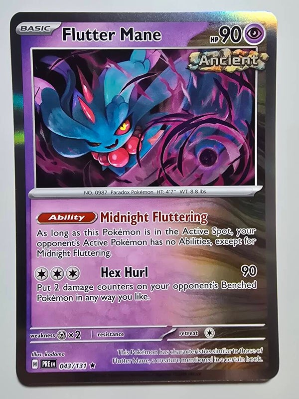 FLUTTER MANE (PRISMATIC EVOLUTIONS 043/131) (HOLO) (POKÉMON) (TRADING CARD)