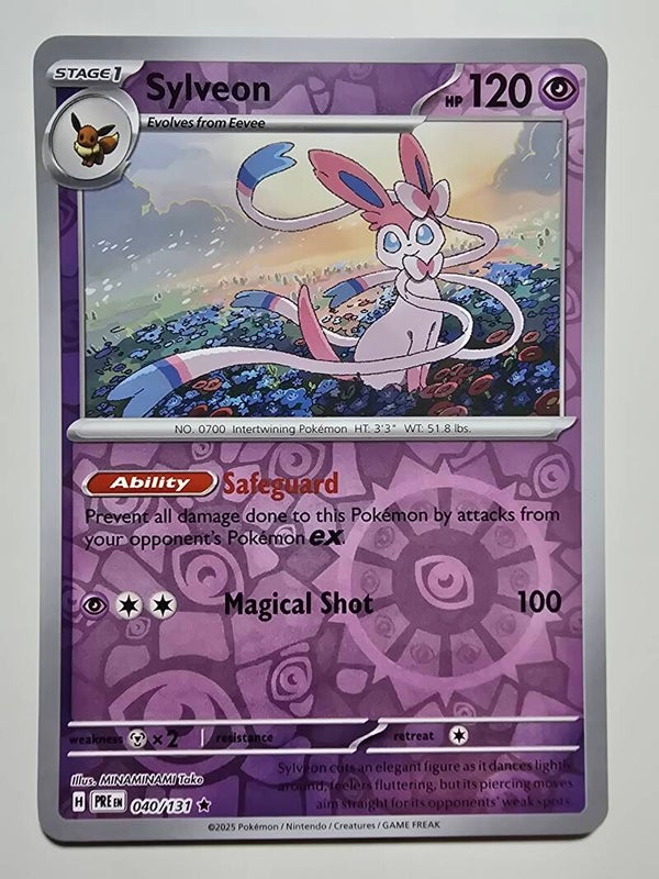 SYLVEON (PRISMATIC EVOLUTIONS 040/131) (REVERSE HOLO) (POKÉMON) (TRADING CARD)