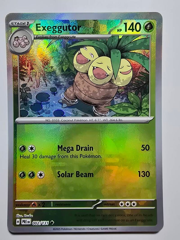 EXEGGUTOR (PRISMATIC EVOLUTIONS 002/131) (POKÉ BALL HOLO) (POKÉMON) (TRADING CARD)