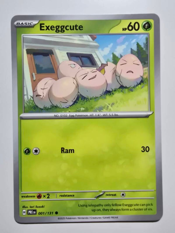 EXEGGCUTE (PRISMATIC EVOLUTIONS 001/131) (POKÉMON) (TRADING CARD)