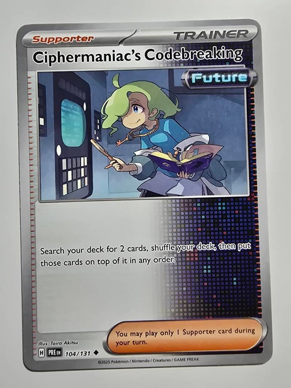 CIPHERMANIAC'S CODEBREAKING (PRISMATIC EVOLUTIONS 104/131) (POKÉMON) (TRADING CARD)