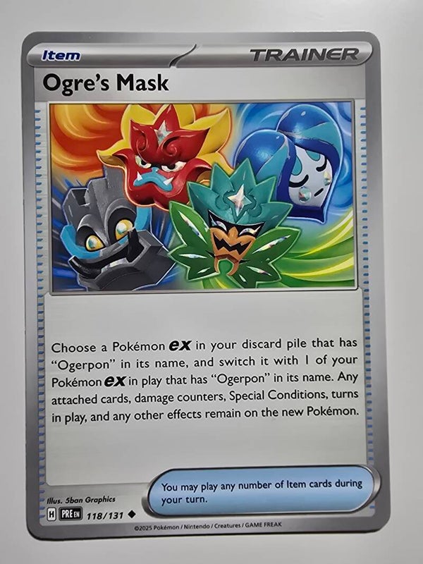 OGRE'S MASK (PRISMATIC EVOLUTIONS 118/131) (POKÉMON) (TRADING CARD)