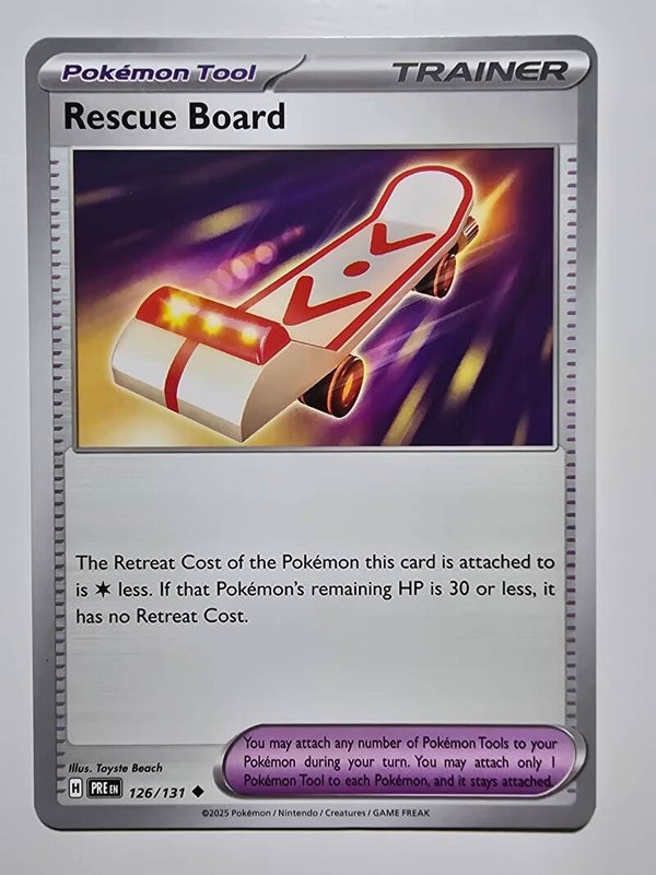 RESCUE BOARD (PRISMATIC EVOLUTIONS 126/131) (POKÉMON) (TRADING CARD)