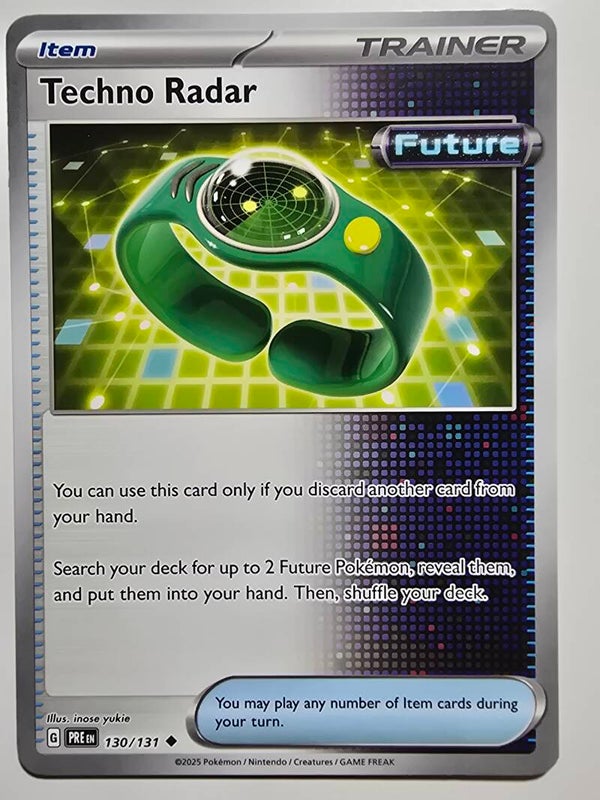 TECHNO RADAR (PRISMATIC EVOLUTIONS 130/131) (POKÉMON) (TRADING CARD)