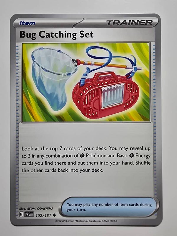 BUG CATCHING SET (PRISMATIC EVOLUTIONS 102/131) (POKÉMON) (TRADING CARD)