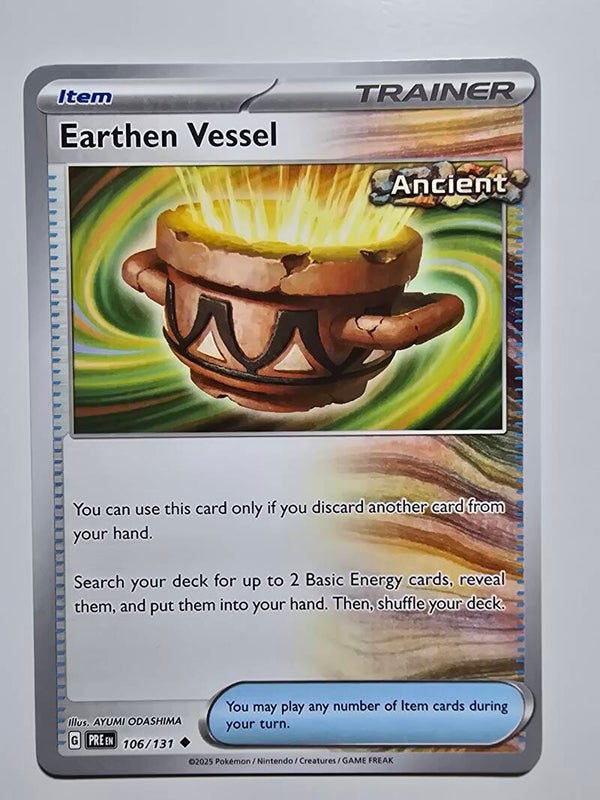 EARTHEN VESSEL (PRISMATIC EVOLUTIONS 106/131) (POKÉMON) (TRADING CARD)