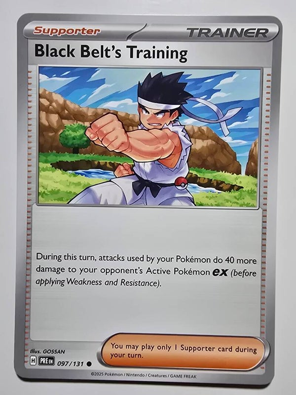 BLACK BELT'S TRAINING (PRISMATIC EVOLUTIONS 97/131) (POKÉMON) (TRADING CARD)