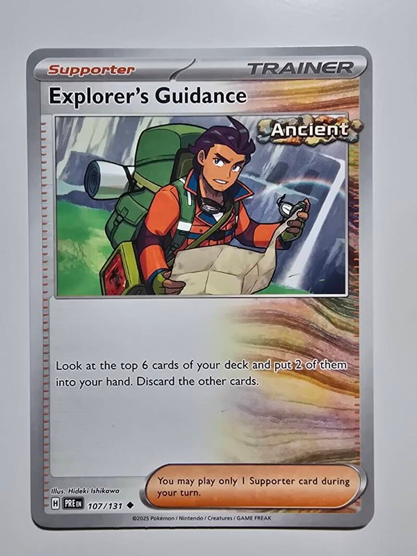 EXPLORER'S GUIDANCE (PRISMATIC EVOLUTIONS 107/131) (POKÉMON) (TRADING CARD)