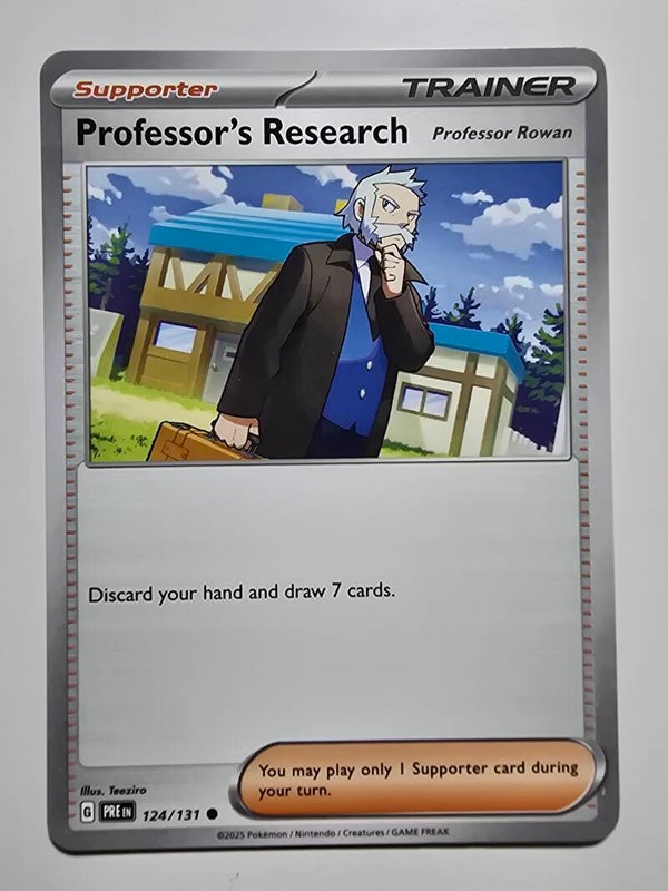 PROFESSOR'S RESEARCH (PRISMATIC EVOLUTIONS 124/131) (POKÉMON) (TRADING CARD)