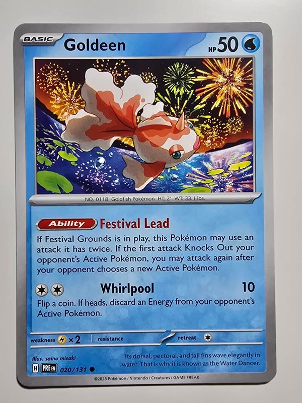 GOLDEEN (PRISMATIC EVOLUTIONS 020/131) (POKÉMON) (TRADING CARD)