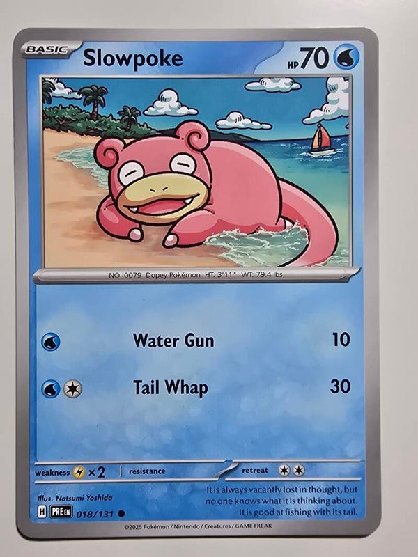 SLOWPOKE (PRISMATIC EVOLUTIONS 018/131) (POKÉMON) (TRADING CARD)