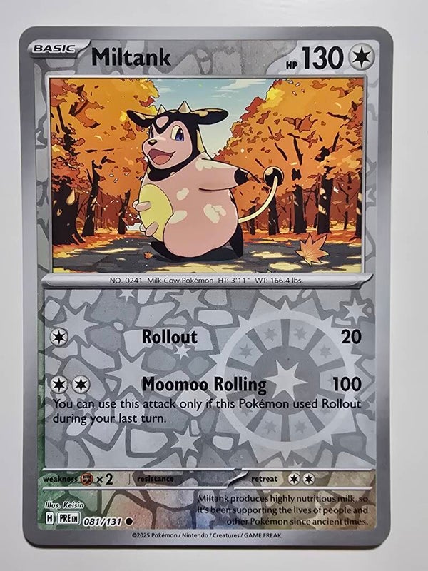 MILTANK (PRISMATIC EVOLUTIONS 081/131) (REVERSE HOLO) (POKÉMON) (TRADING CARD)