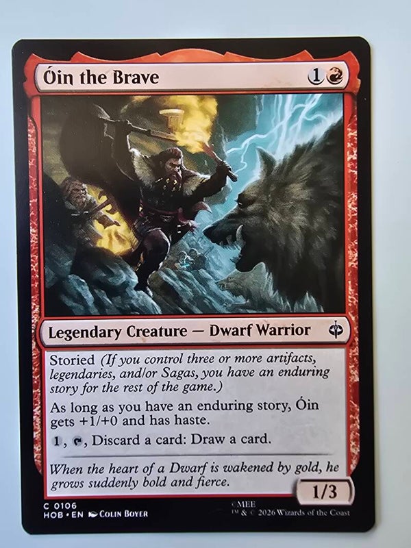 ÓIN THE BRAVE (HOB) (C 0106) (MTG) (TRADING CARD)