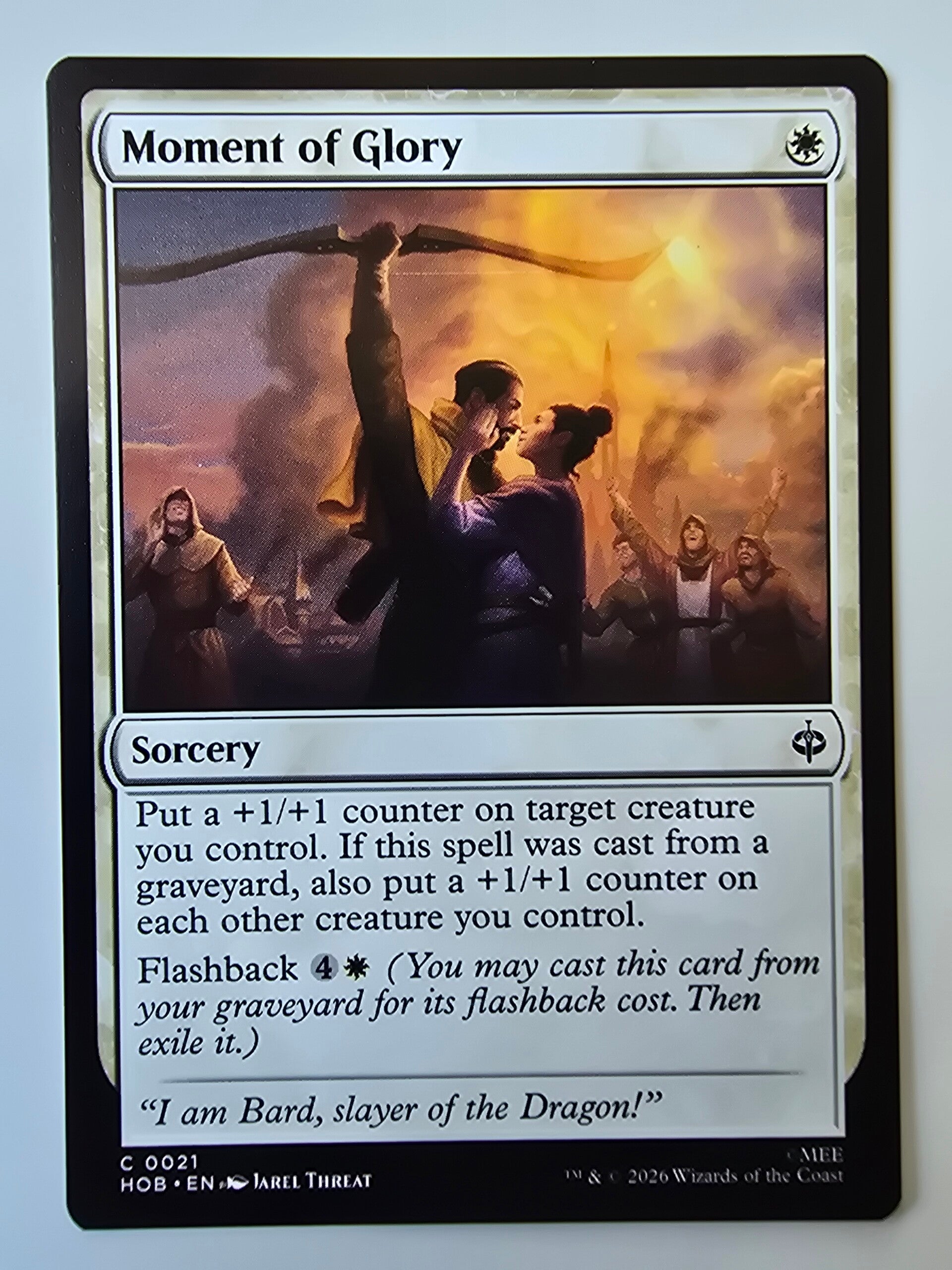 MOMENT OF GLORY (HOB) (C 0021) (MTG) (TRADING CARD)