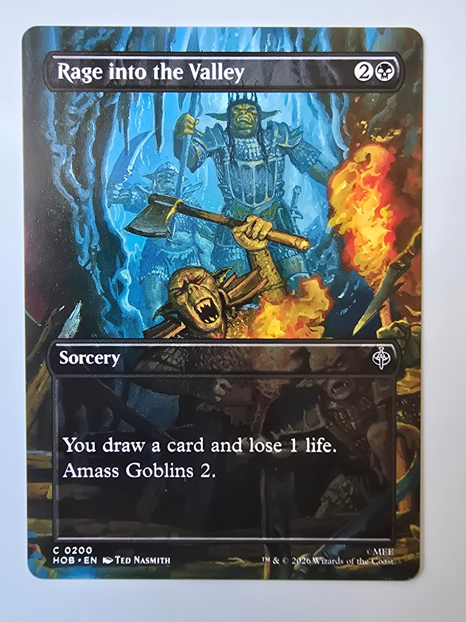 RAGE INTO THE VALLEY (HOB) (C 0200) (MTG) (TRADING CARD)